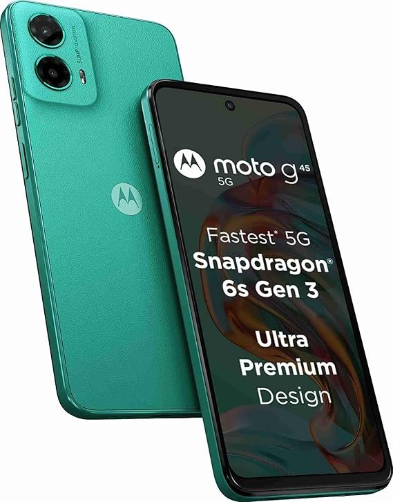 Motorola G45 5G (Brilliant Green, 4GB RAM, 128GB Storage) |