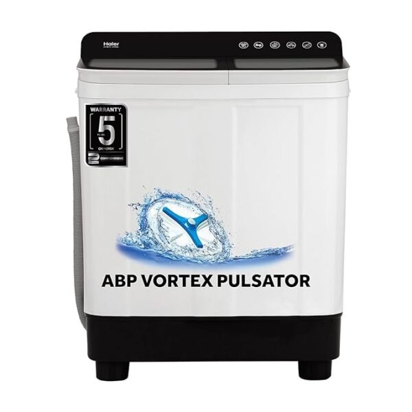 About this item SEMI automatic top load washing machine with Anti Bacterial anti bacterial vortex Pulsator , Magic Filter, 1300 RPM & Castors Capacity - 7 Kg : Suitable for large families Energy Rating 5 Star : Best in class efficiency | Energy consumption – 0.0103* KWh/kg/cycle & Water Consumption: 17.10 L/Kg/Cycle (Please refer BEE label for more information) Manufacturer Warranty: 2 years on product and 5 years on motor 1300 RPM: Higher spin speeds helps in faster wash and drying; 40 min cycle time for avg. load Wash Programs: 3 No.of Programs -Standard | Strong | Drain Drum / Pulsator type & Body material - Plastic body built to bring convenience and durability, which makes your washing machine last longer.
